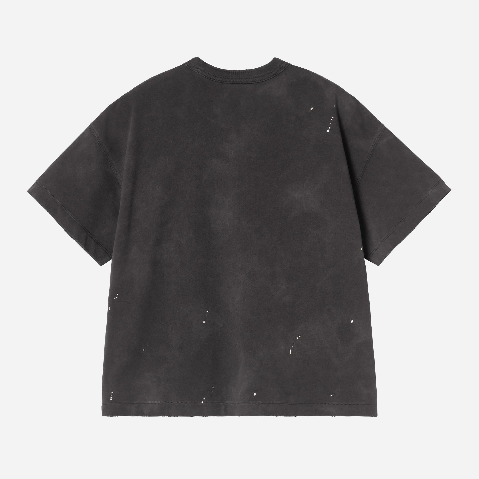Carhartt WIP Women's Painter Tee - Black Destroy Wash/Splatter