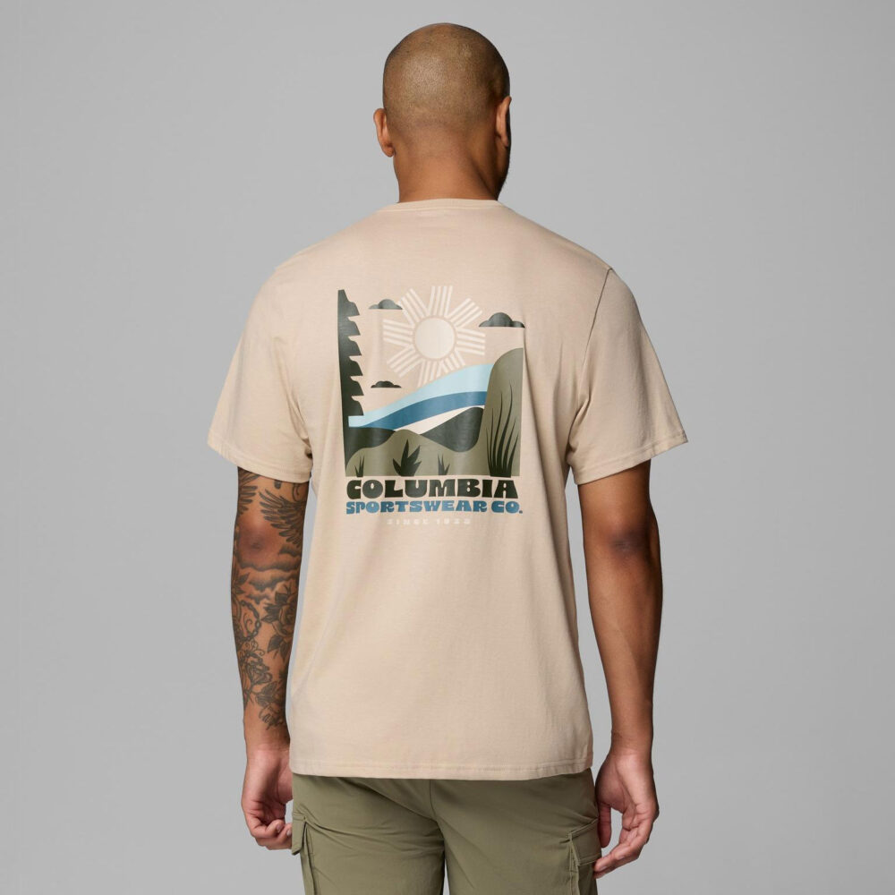 Columbia CSC™ Outdoor Back Graphic Tee - Ancient Fossil/Shining Sandscape Columbia CSC™ Outdoor Back Graphic Tee - Ancient Fossil/Shining Sandscape
