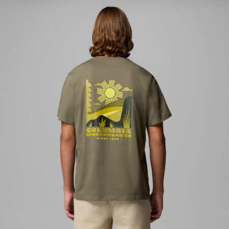 Columbia CSC™ Outdoor Back Graphic Tee - Stone Green/Shining Sandscape Columbia CSC™ Outdoor Back Graphic Tee - Stone Green/Shining Sandscape