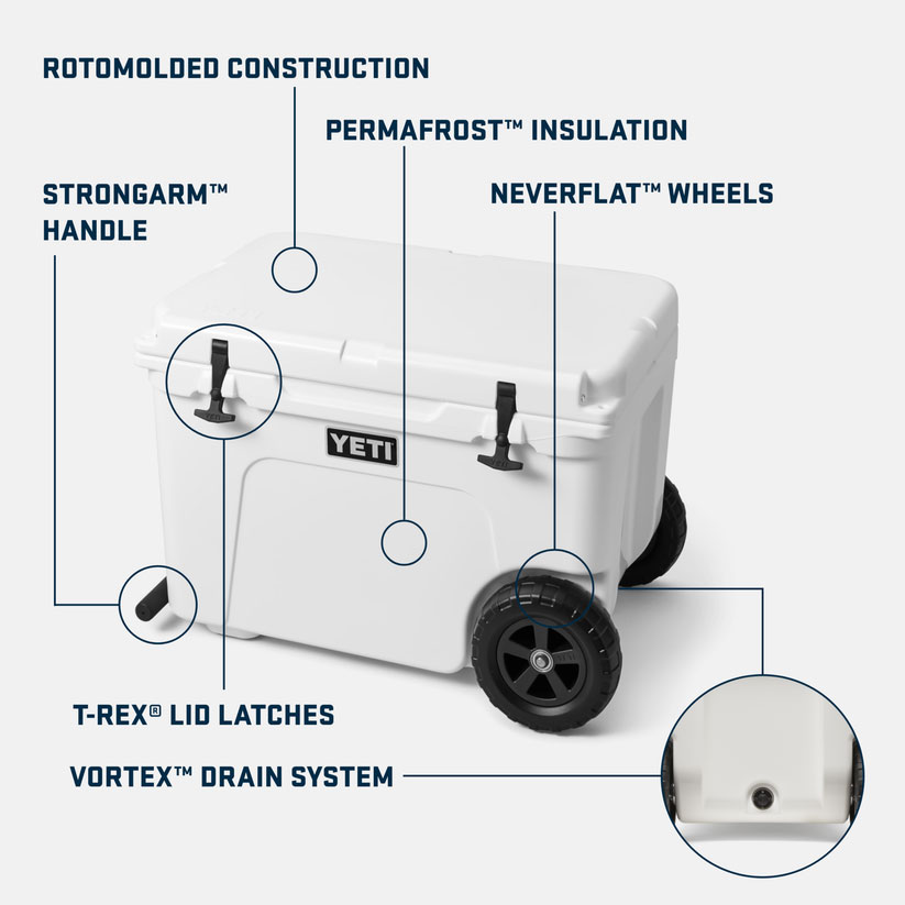 YETI Tundra Haul Wheeled Cool box - Desert Tan