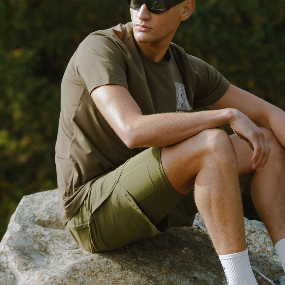Acid Running 2-in-1 Short - Dark Olive