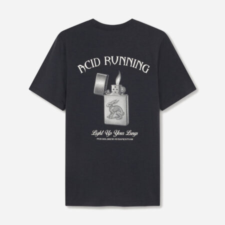 Acid Running Light Up Your Lungs Tee - Graphite Acid Running Light Up Your Lungs Tee - Graphite