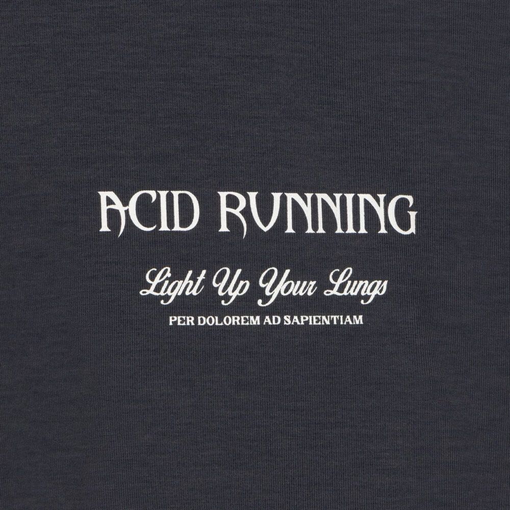 Acid Running Light Up Your Lungs Tee - Graphite Acid Running Light Up Your Lungs Tee - Graphite