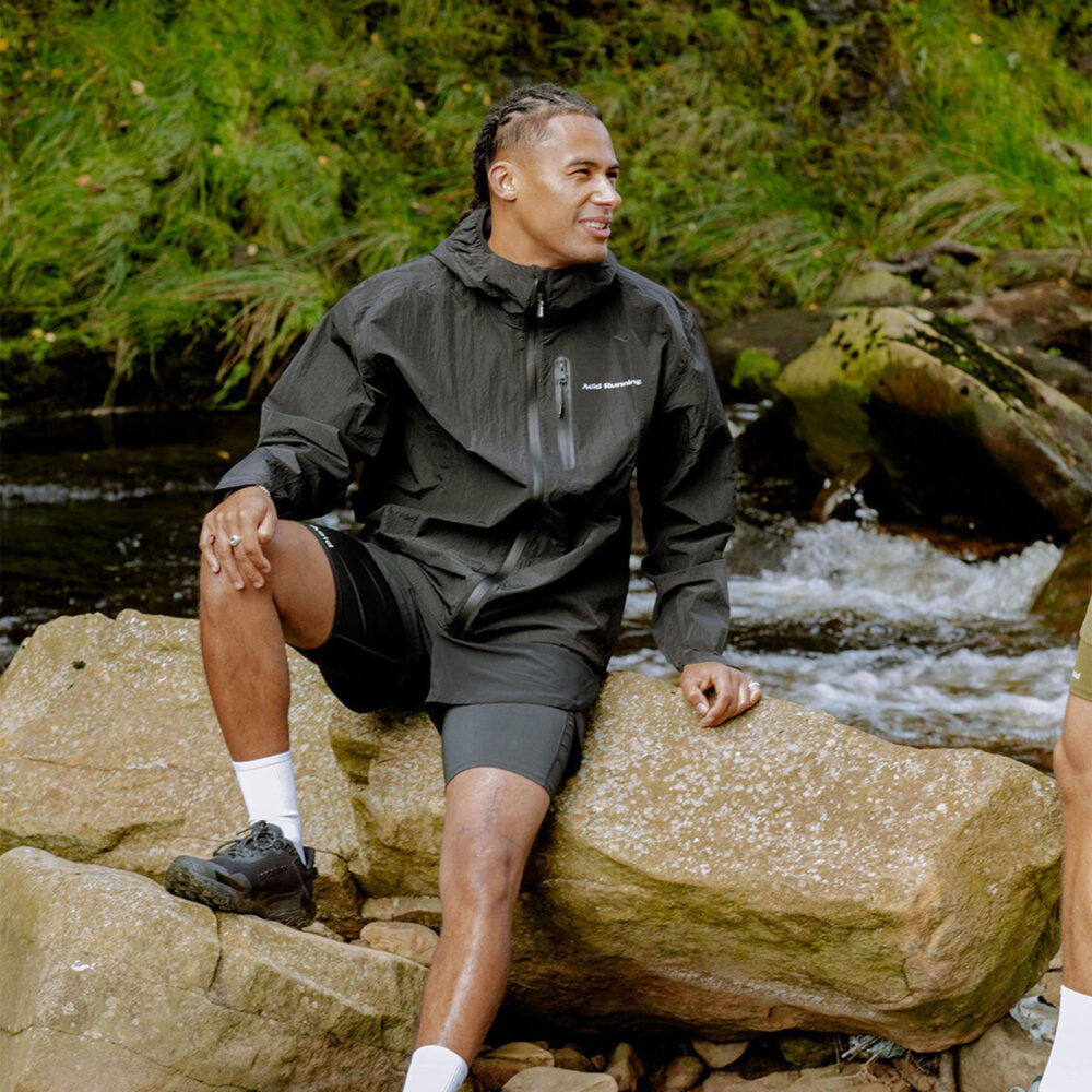 Acid Running Lightweight Running Jacket - Black