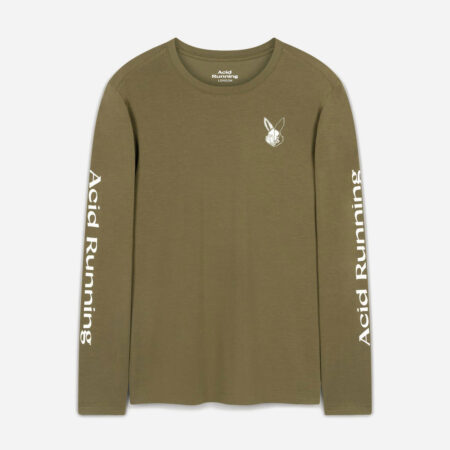 Acid Running Long Sleeve Tee - Dark Olive Acid Running Long Sleeve Tee - Dark Olive