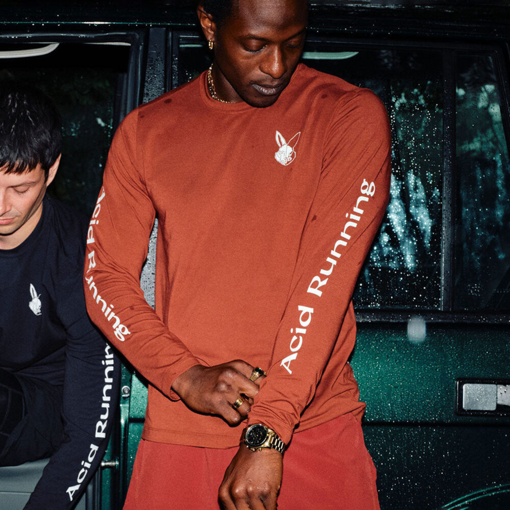 Acid Running Long Sleeve Tee - Fired Brick