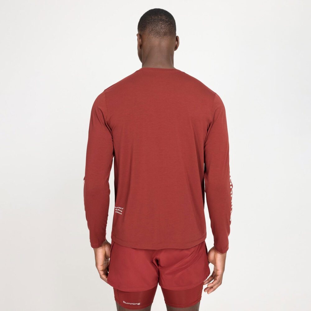 Acid Running Long Sleeve Tee - Fired Brick