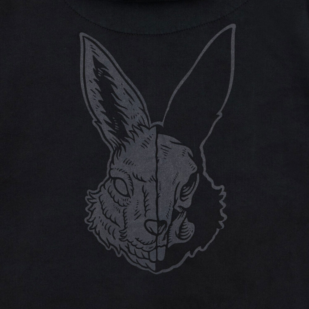 Acid Running Oversized Hoodie - Washed Black