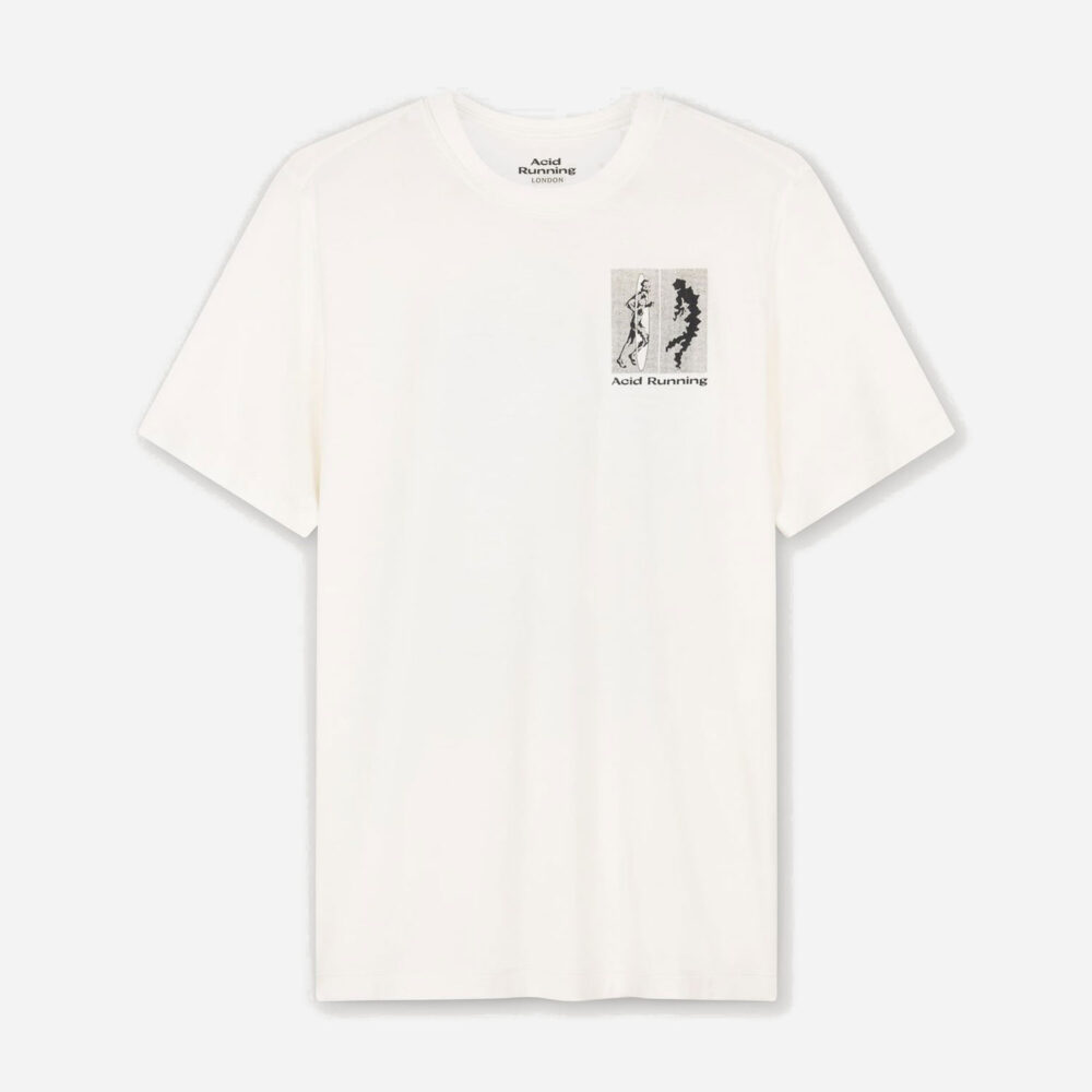 Acid Running Transcendent Runner Tee - Bone Acid Running Transcendent Runner Tee - Bone