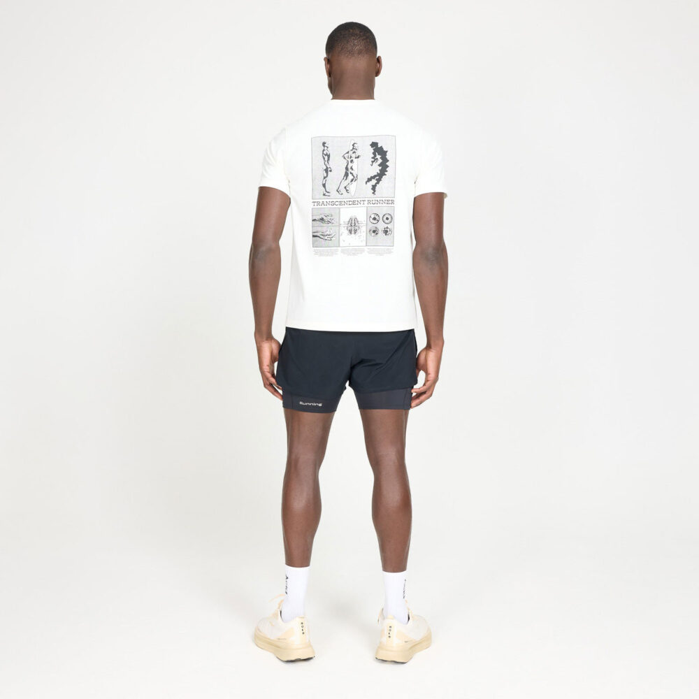 Acid Running Transcendent Runner Tee - Bone Acid Running Transcendent Runner Tee - Bone