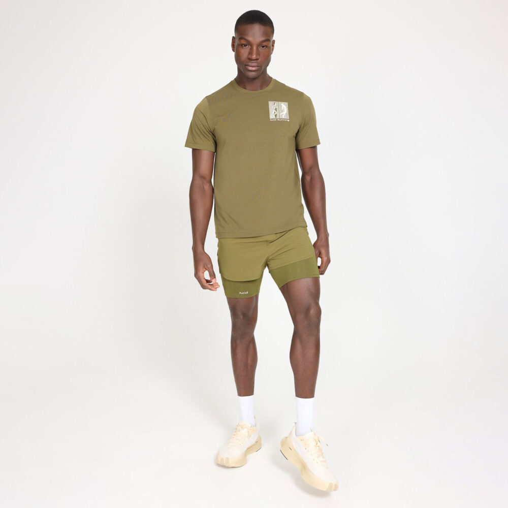 Acid Running Transcendent Runner Tee - Dark Olive Acid Running Transcendent Runner Tee - Dark Olive