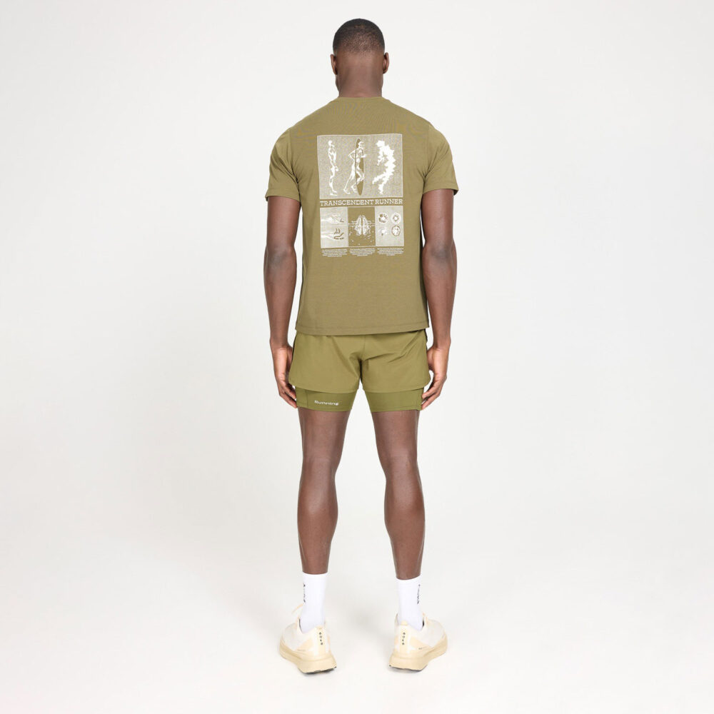 Acid Running Transcendent Runner Tee - Dark Olive Acid Running Transcendent Runner Tee - Dark Olive