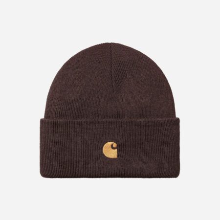 Carhartt WIP Chase Beanie - Palisander/Gold