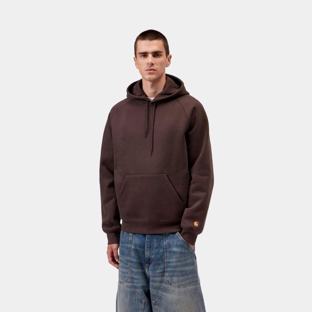 Carhartt WIP Chase Hoodie - Palisander/Gold