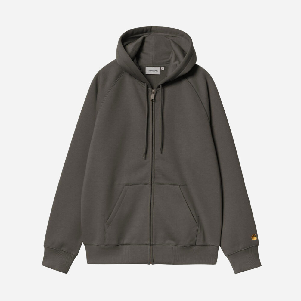 Carhartt WIP Chase Hoodie - Shungite/Gold