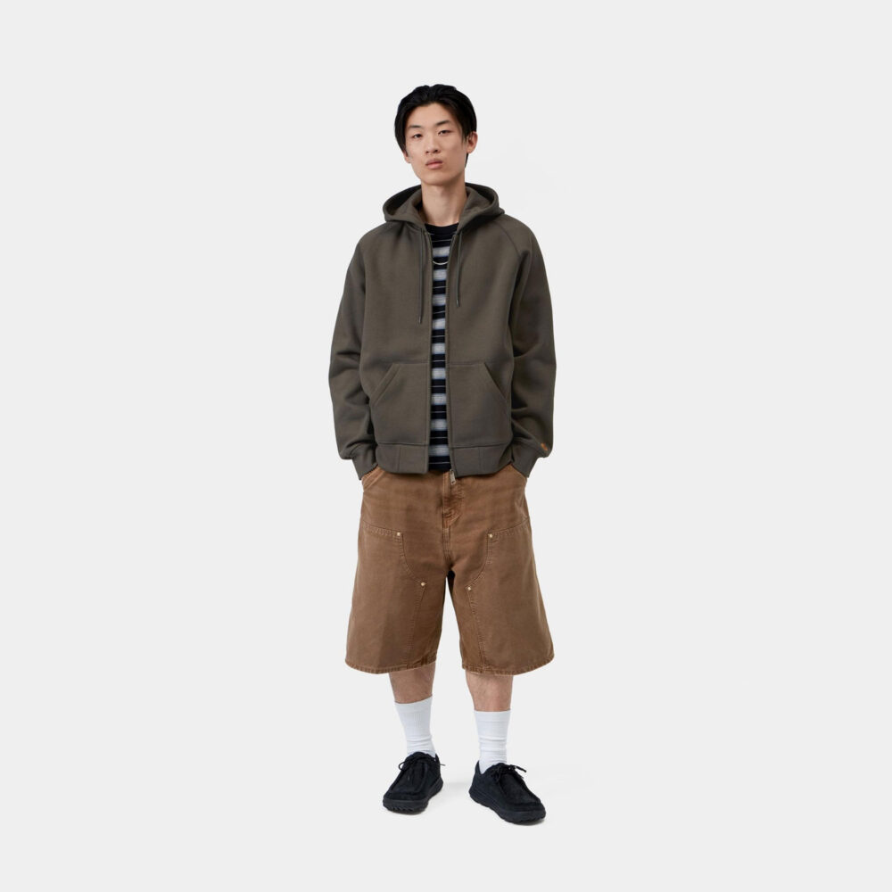 Carhartt WIP Chase Hoodie - Shungite/Gold