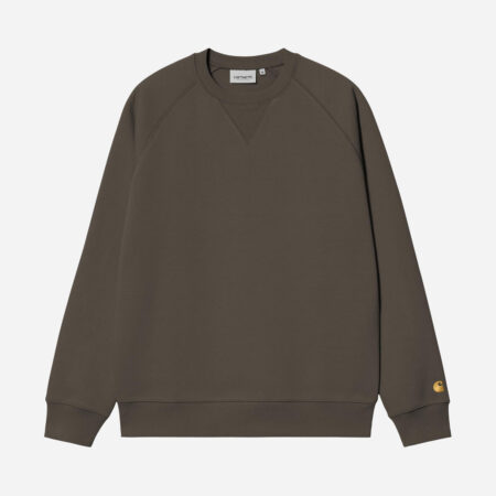 Carhartt WIP Chase Sweatshirt - Shungite/Gold