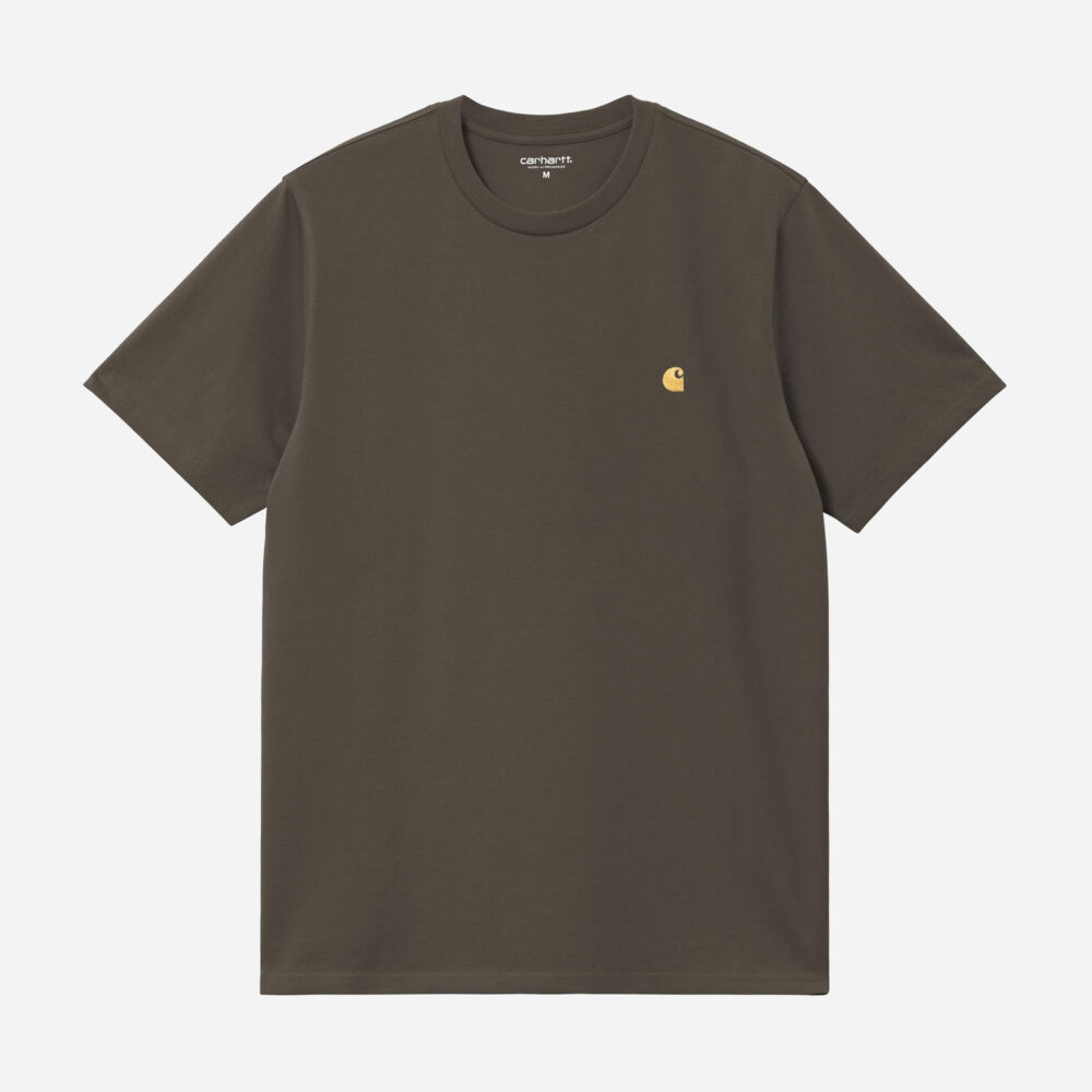 Carhartt WIP Chase Tee - Shungite/Gold Carhartt WIP Chase Tee - Shungite/Gold