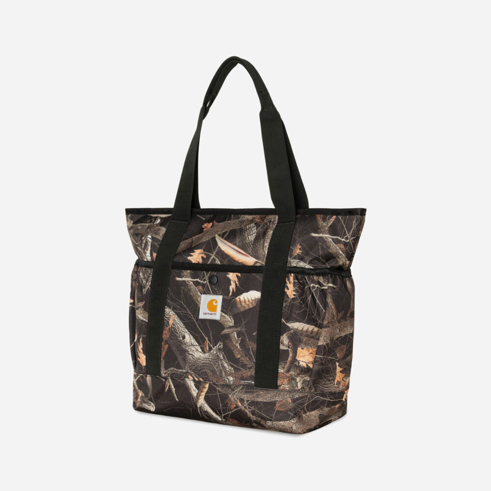 Carhartt WIP Clapton Tote Bag - Camo Feather Tree/Black