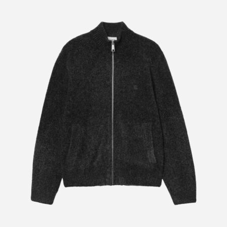 Carhartt WIP Curtis Zip Knit - Tangled Black Carhartt WIP Curtis Zip Knit - Tangled Black
