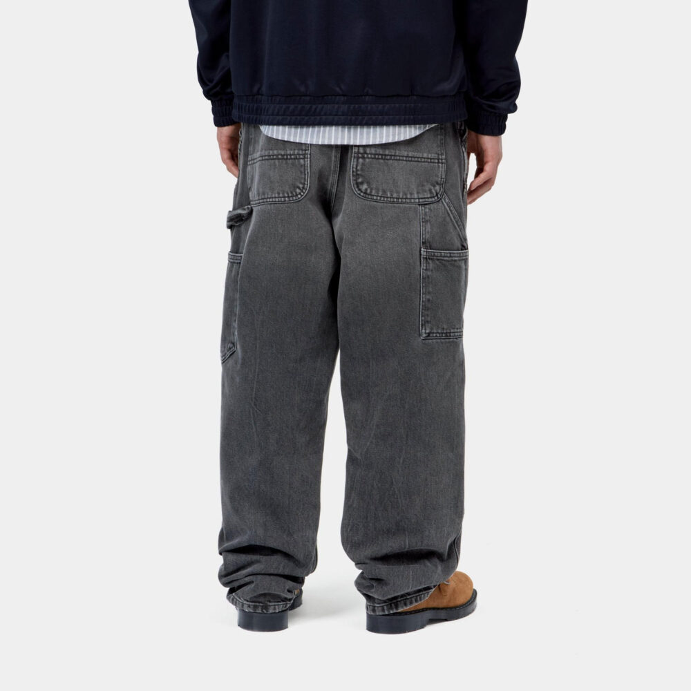 Carhartt WIP Double Knee Denim Pant - Black Marble Used Wash Carhartt WIP Double Knee Denim Pant - Black Marble Used Wash