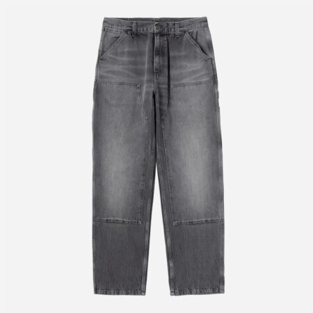 Carhartt WIP Double Knee Denim Pant - Black Marble Used Wash Carhartt WIP Double Knee Denim Pant - Black Marble Used Wash
