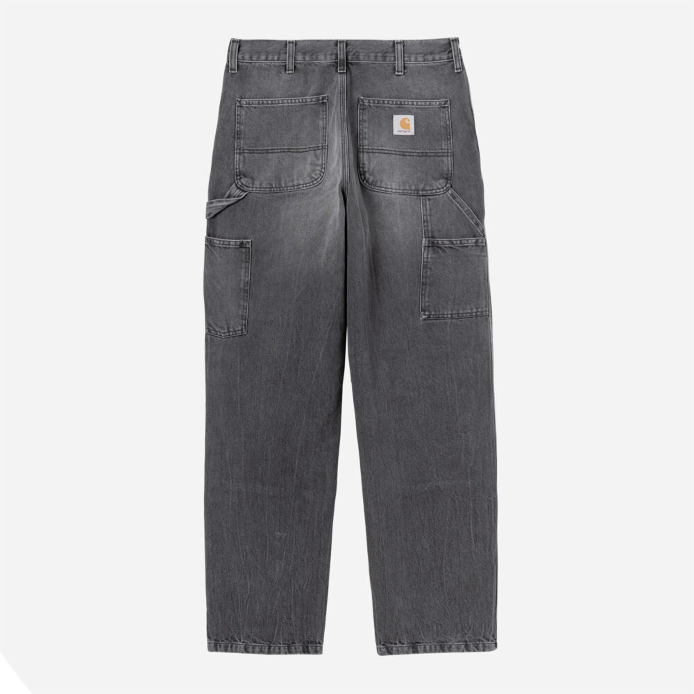 Carhartt WIP Double Knee Denim Pant - Black Marble Used Wash Carhartt WIP Double Knee Denim Pant - Black Marble Used Wash
