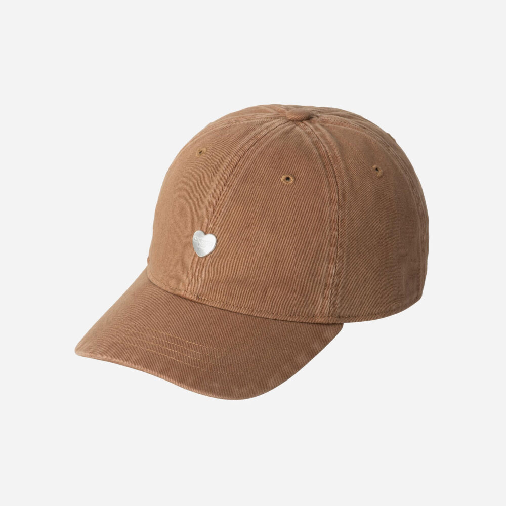 Carhartt WIP Heart Metal Cap - Hamilton Brown/Silver Carhartt WIP Heart Metal Cap - Hamilton Brown/Silver
