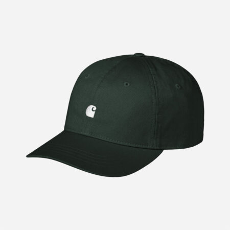 Carhartt WIP Madison Logo Cap - Dark Scarab/White Carhartt WIP Madison Logo Cap - Dark Scarab/White