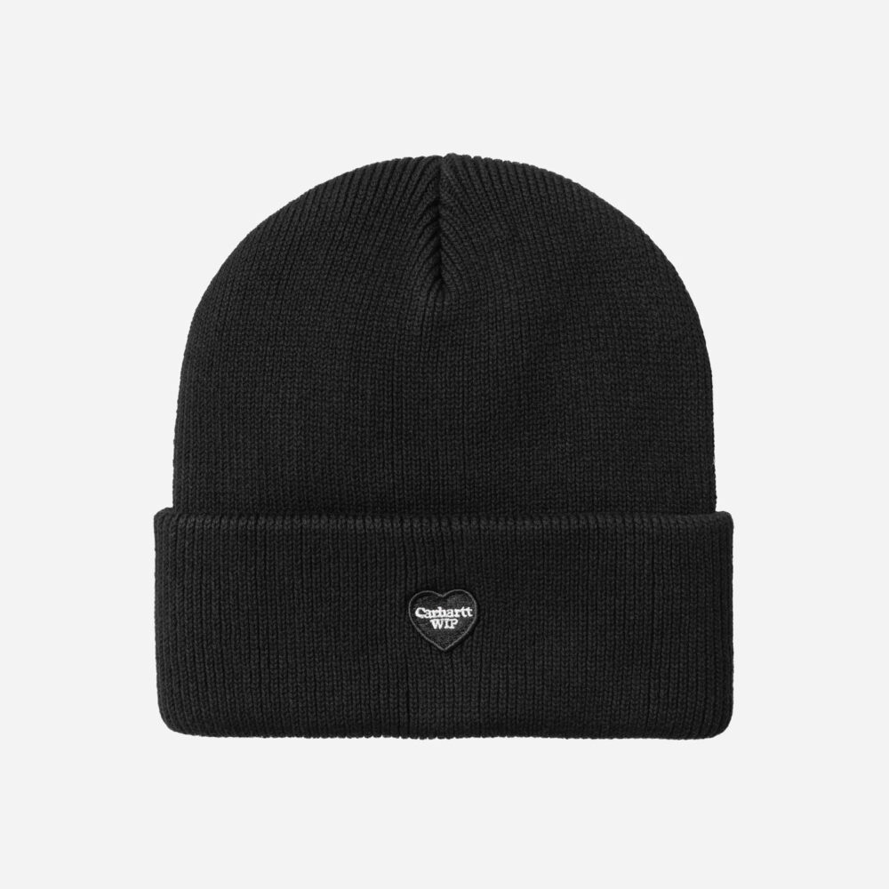 Carhartt WIP Small Heart Beanie - Black Carhartt WIP Small Heart Beanie - Black