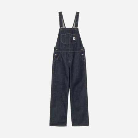 Carhartt WIP Women's Bib Straight Denim Overall - Blue Rinsed Carhartt WIP Women's Bib Straight Denim Overall - Blue Rinsed