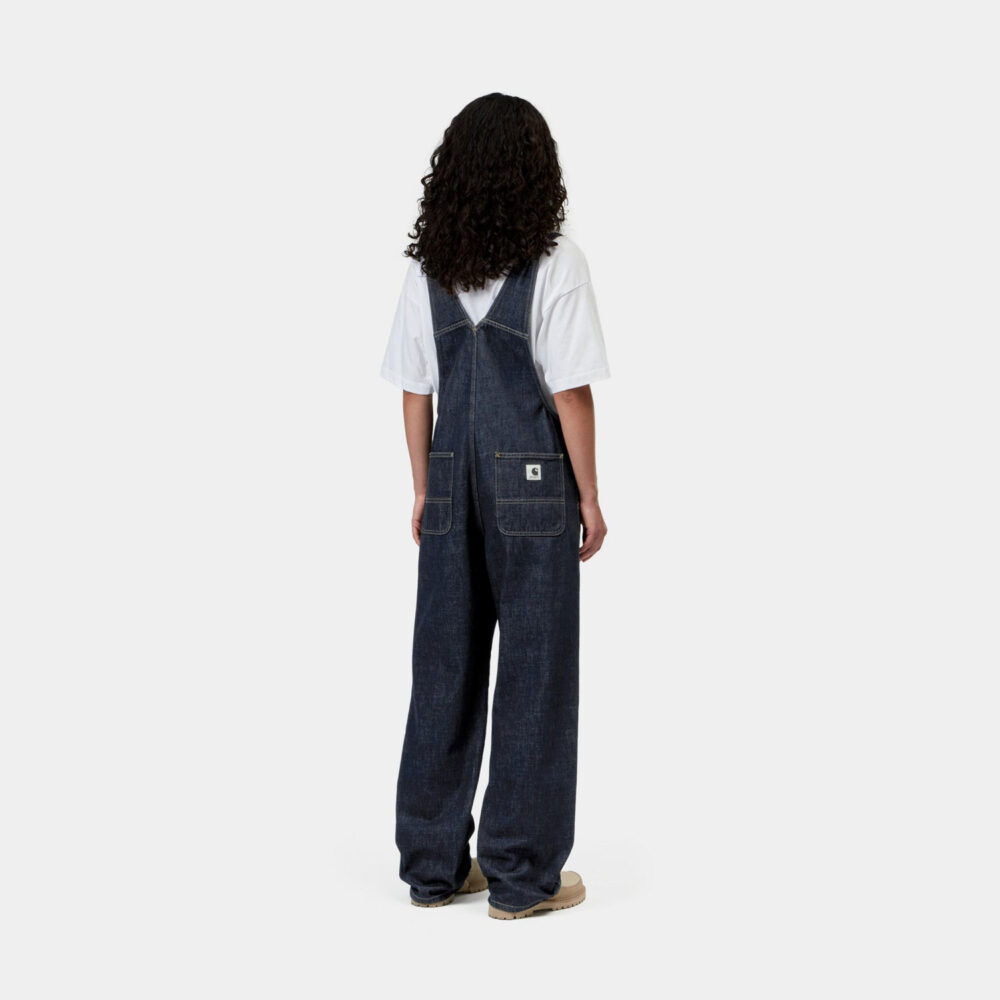Carhartt WIP Women's Bib Straight Denim Overall - Blue Rinsed
