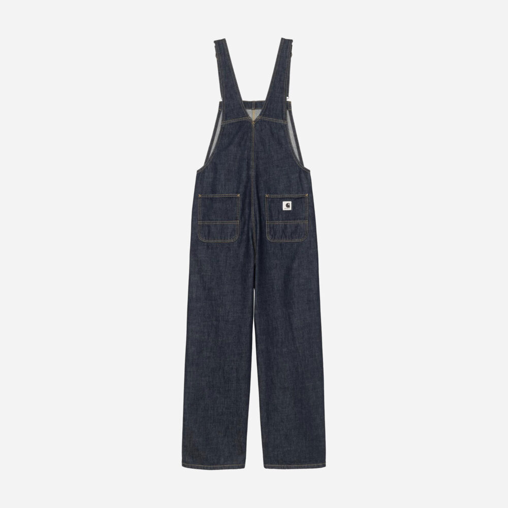 Carhartt WIP Women's Bib Straight Denim Overall - Blue Rinsed Carhartt WIP Women's Bib Straight Denim Overall - Blue Rinsed