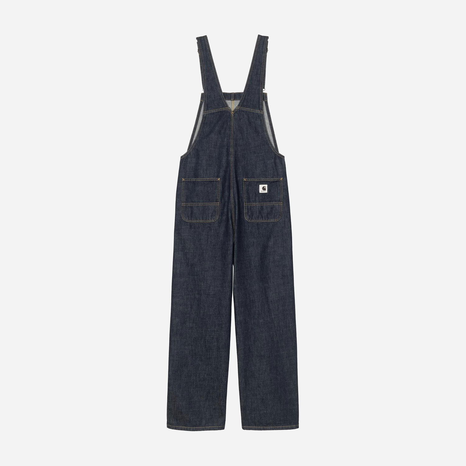 Carhartt WIP Women's Bib Straight Denim Overall - Blue Rinsed