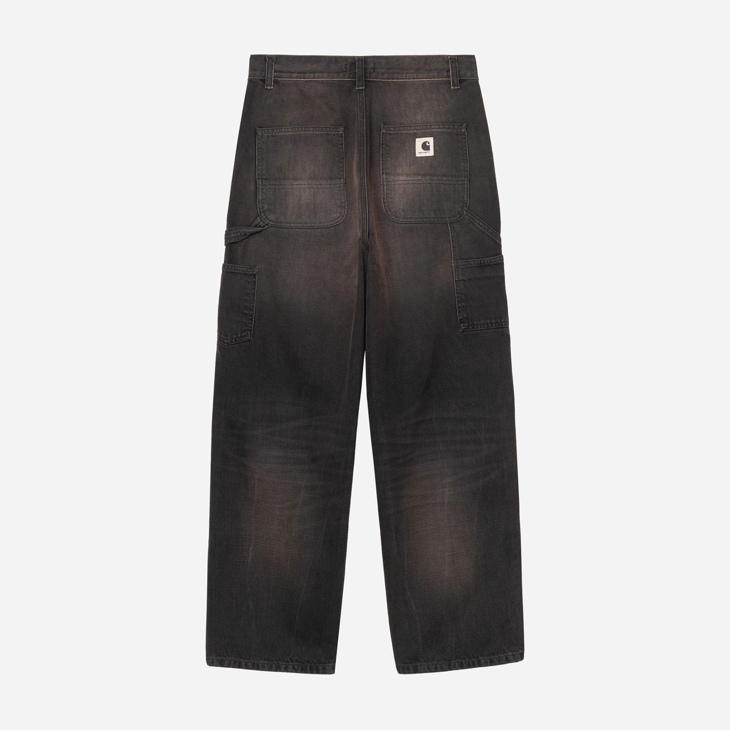 Carhartt WIP Women's Brandon Single Knee Denim Pant - Black Tobacco Used Wash