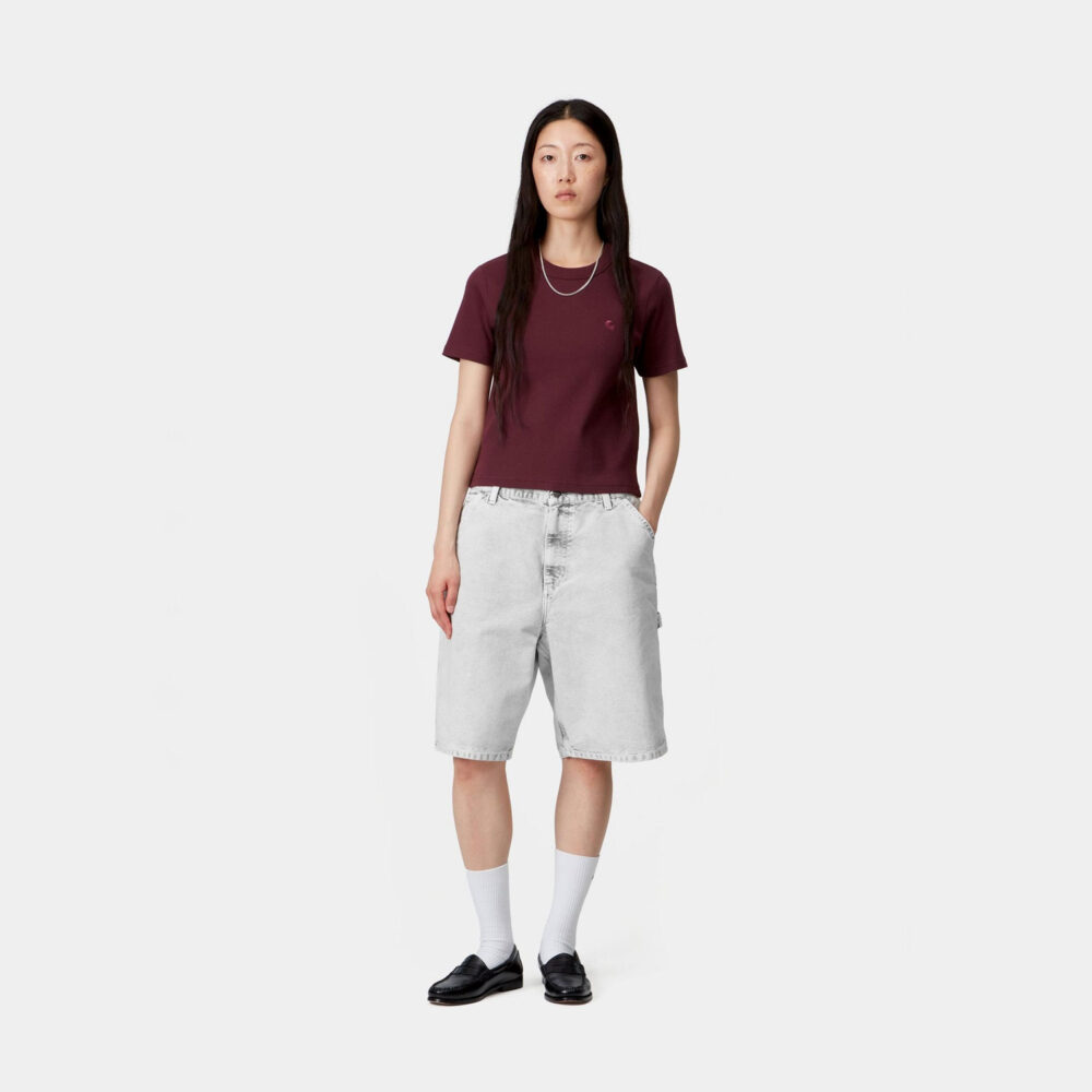 Carhartt WIP Women's Brandon Single Knee Short - Black Chalk Wash