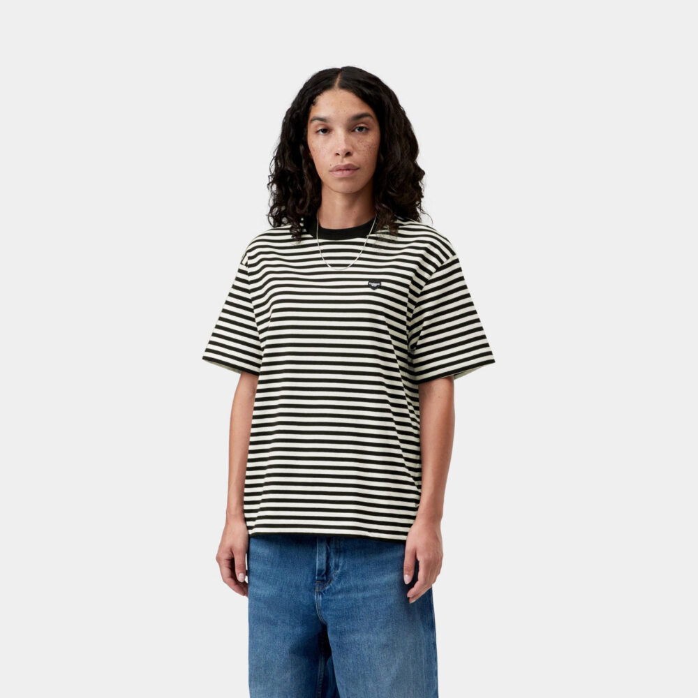 Carhartt WIP Women's Essy Tee - Essy Stripe/Black/Wax Carhartt WIP Women's Essy Tee - Essy Stripe/Black/Wax