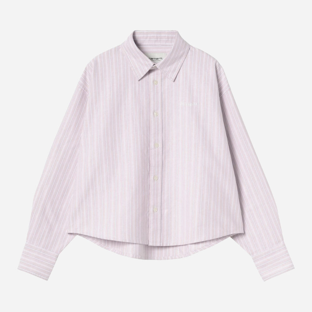 Carhartt WIP Women's Kanan Shirt - Kanan Stripe/Hortensia Carhartt WIP Women's Kanan Shirt - Kanan Stripe/Hortensia