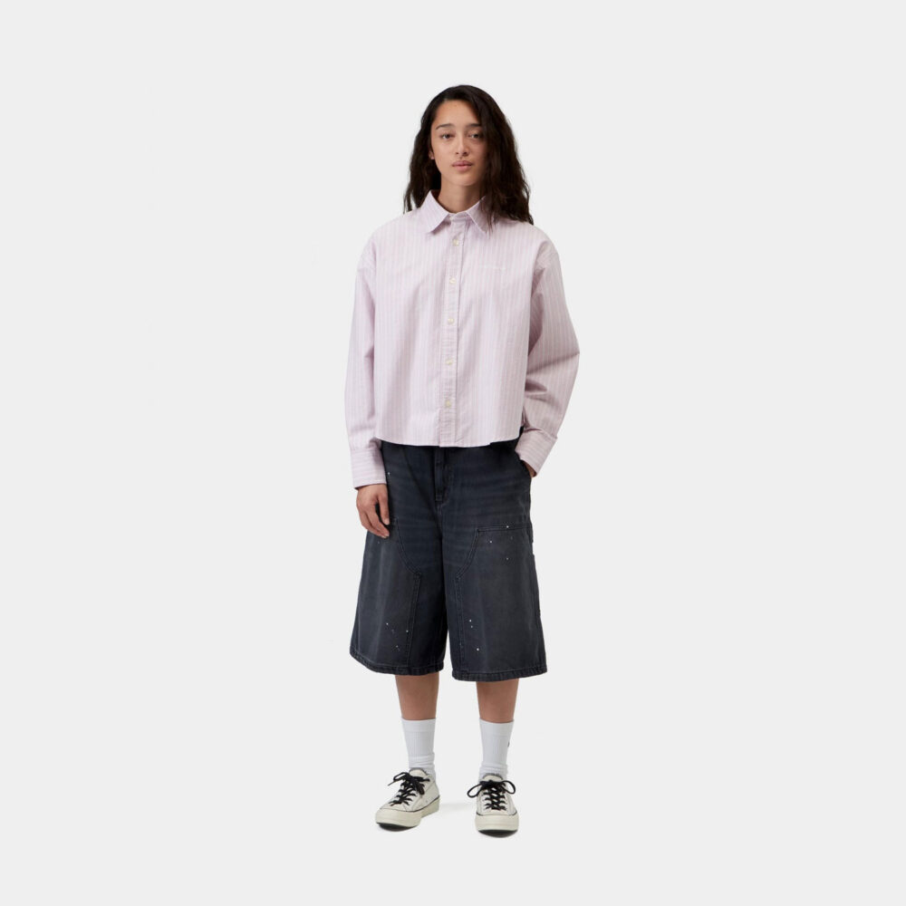 Carhartt WIP Women's Kanan Shirt - Kanan Stripe/Hortensia