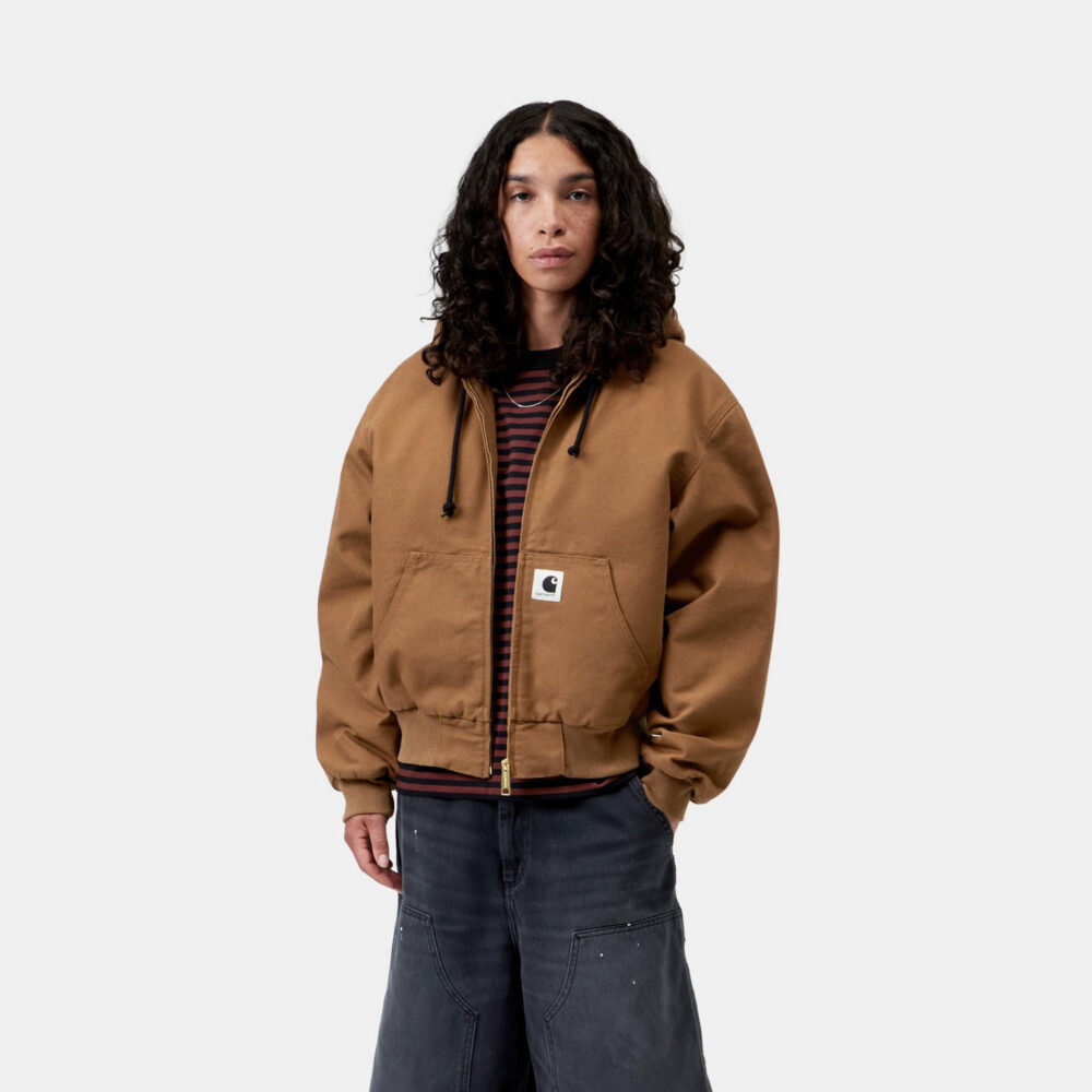 Carhartt WIP Women's OG Active Jacket - WIP Hamilton Brown Rinsed Carhartt WIP Women's OG Active Jacket - WIP Hamilton Brown Rinsed