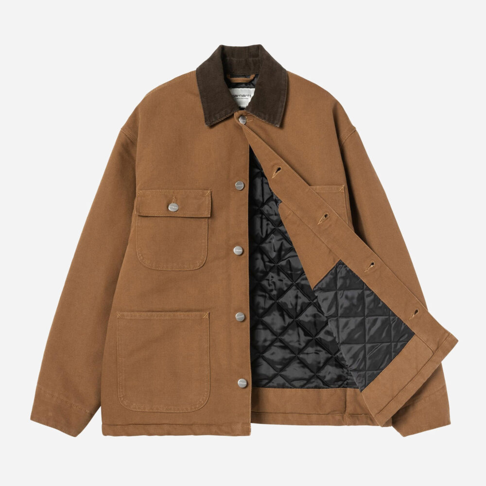 Carhartt WIP Women's OG Michigan Coat - WIP H Brown/Tobacco Rinsed Carhartt WIP Women's OG Michigan Coat - WIP H Brown/Tobacco Rinsed