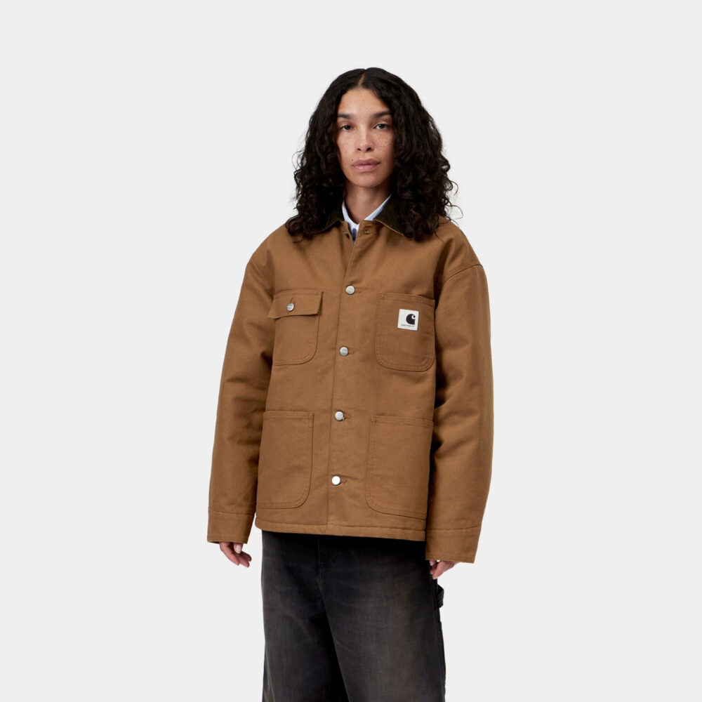 Carhartt WIP Women's OG Michigan Coat - WIP H Brown/Tobacco Rinsed Carhartt WIP Women's OG Michigan Coat - WIP H Brown/Tobacco Rinsed