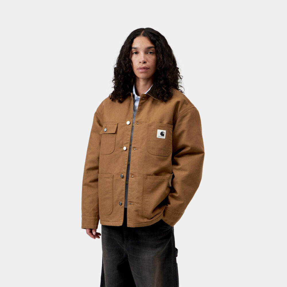 Carhartt WIP Women's OG Michigan Coat - WIP H Brown/Tobacco Rinsed Carhartt WIP Women's OG Michigan Coat - WIP H Brown/Tobacco Rinsed