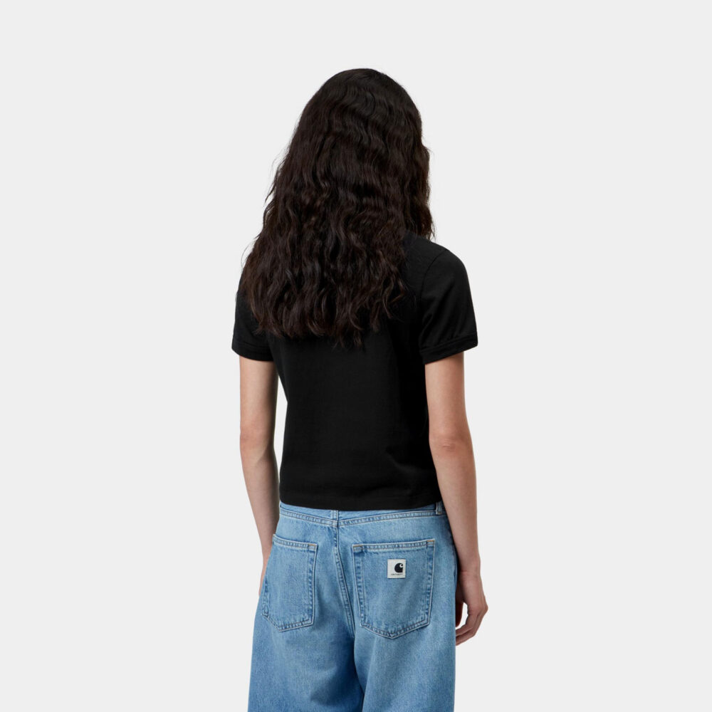 Carhartt WIP Women's Slingshot Tee - Black Heavy Stone Wash Carhartt WIP Women's Slingshot Tee - Black Heavy Stone Wash