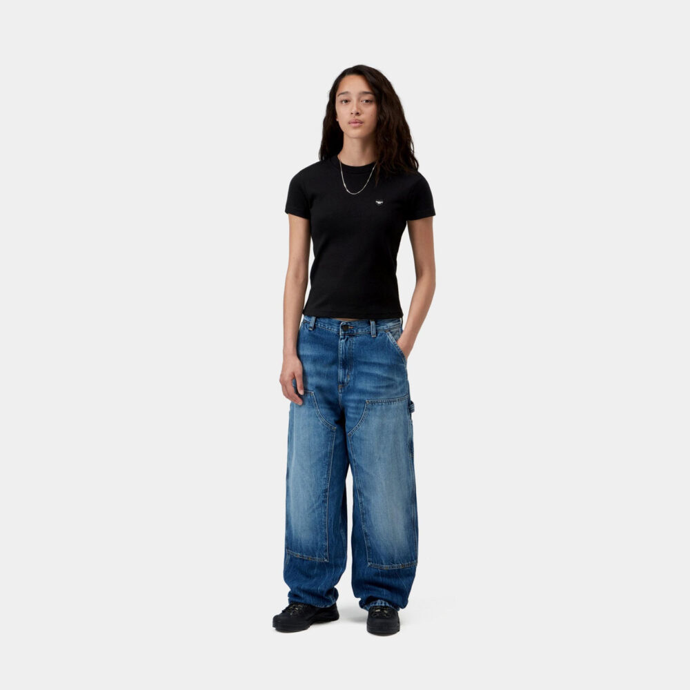 Carhartt WIP Women's Small Heart Patch Tee - Black/Black