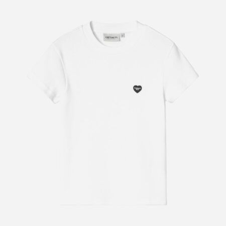Carhartt WIP Women's Small Heart Patch Tee - White/Black Carhartt WIP Women's Small Heart Patch Tee - White/Black