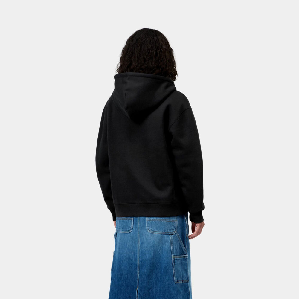 Carhartt WIP Women's Small Heart Patch Zip Hoodie - Black/Black