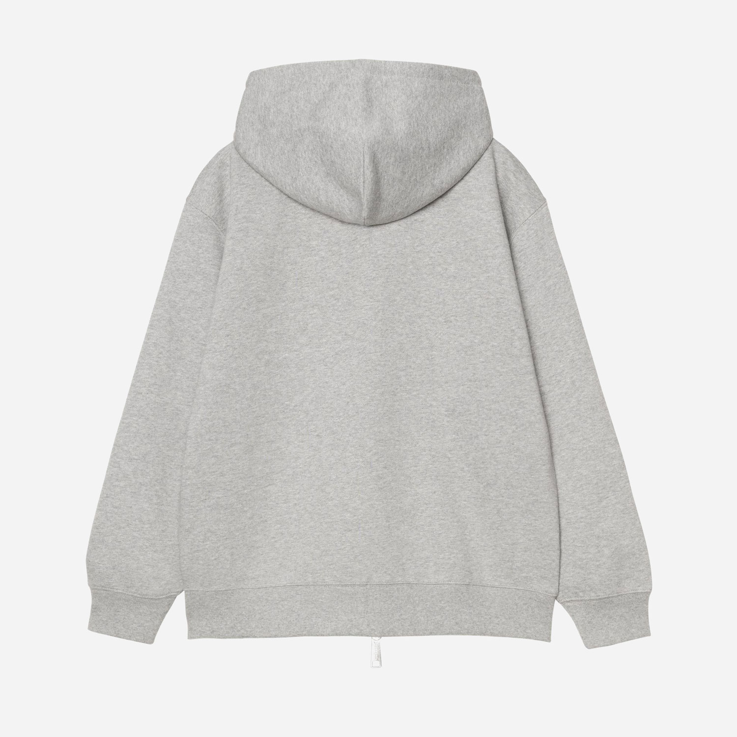 Carhartt WIP Women's Small Heart Patch Zip Hoodie - Grey Heather/Black