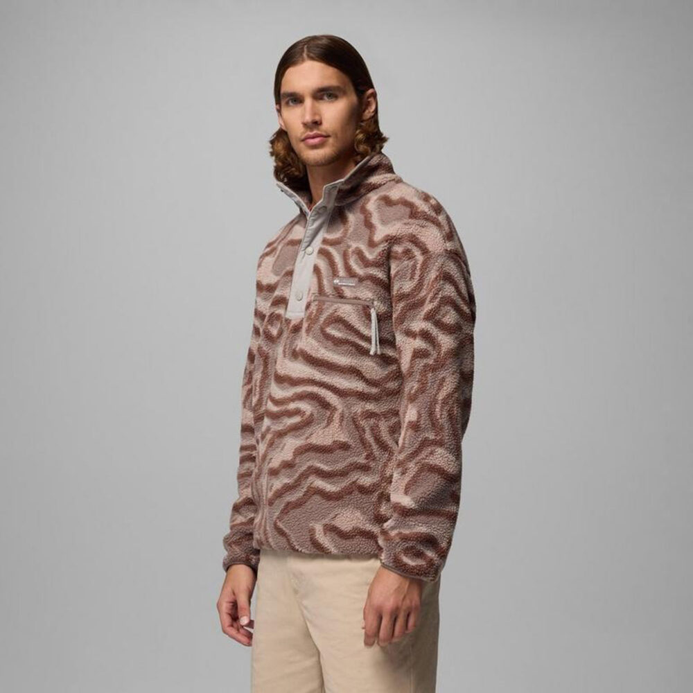 Columbia Helvetia™ II Printed Half Snap Fleece - Iron/Topoglitch