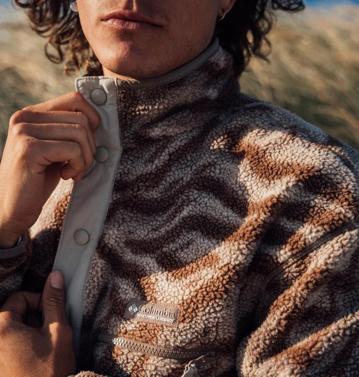 Columbia Helvetia™ II Printed Half Snap Fleece - Iron/Topoglitch
